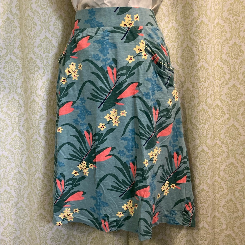 White Stuff tropical floral print skirt